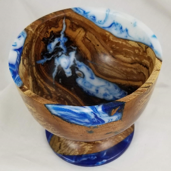 Goblet Style Cast Beech Bowl (5" x 5")