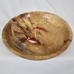 Maple Bowl with Casting (7" x 1")