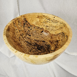 Worm Hole Spalted Maple Bowl (13" x 7")